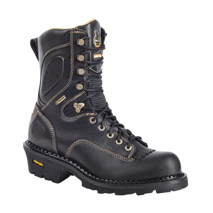 men's georgia comfort core composite toe waterproof logger work boots