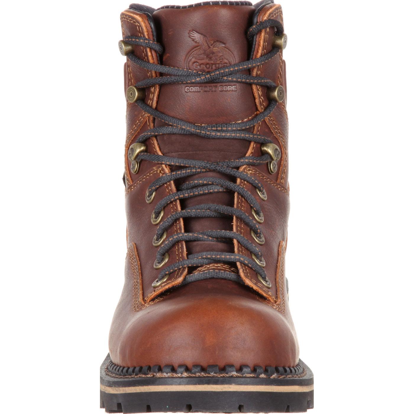 men's georgia comfort core composite toe waterproof logger work boots