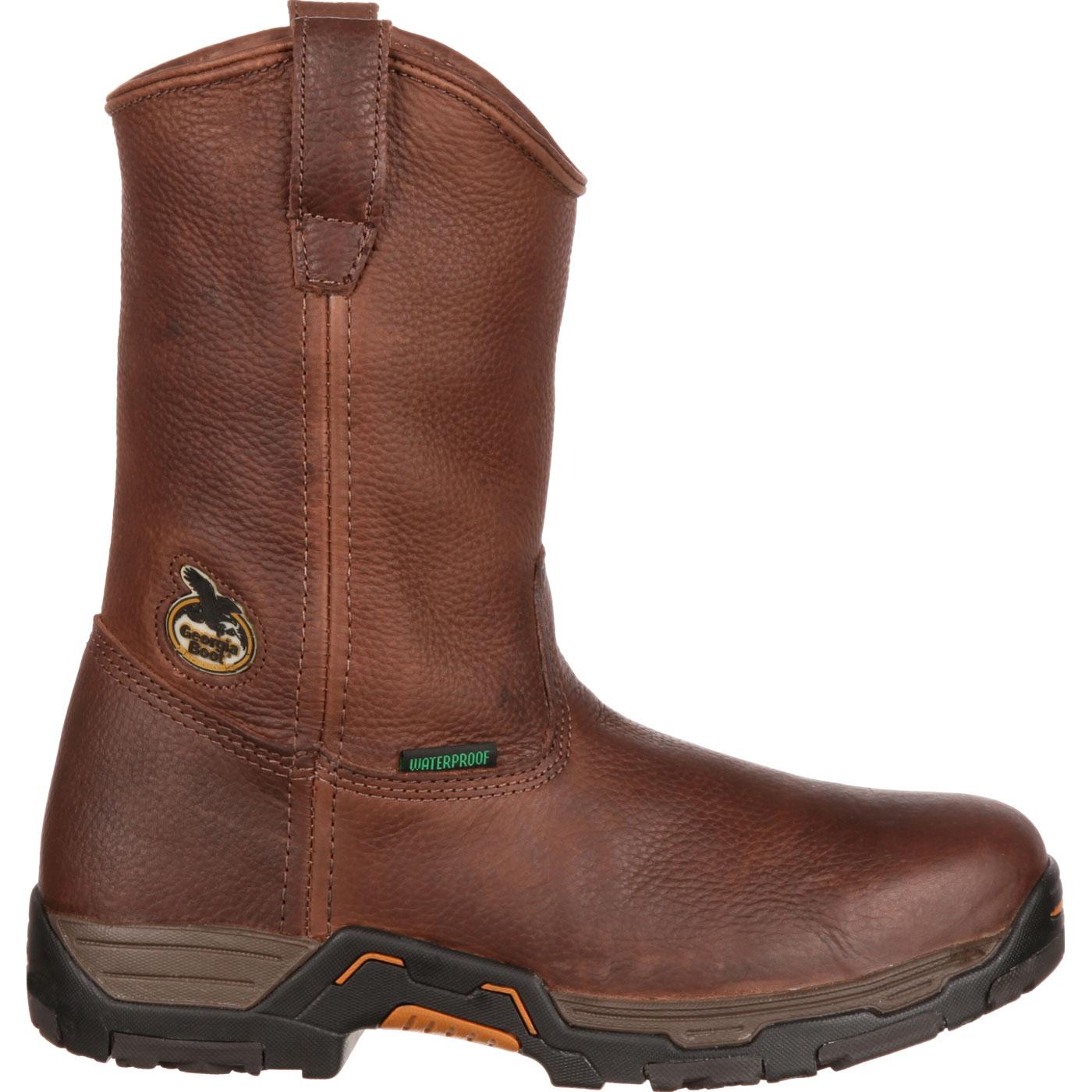 best waterproof pull on work boots