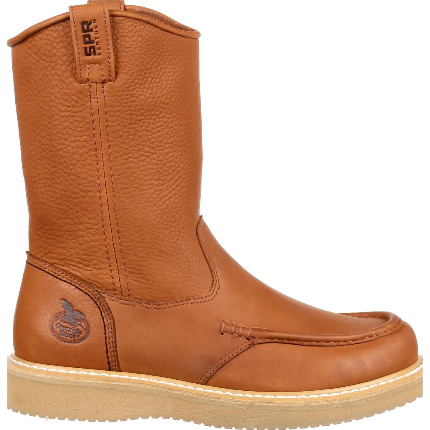 moc toe pull on boots