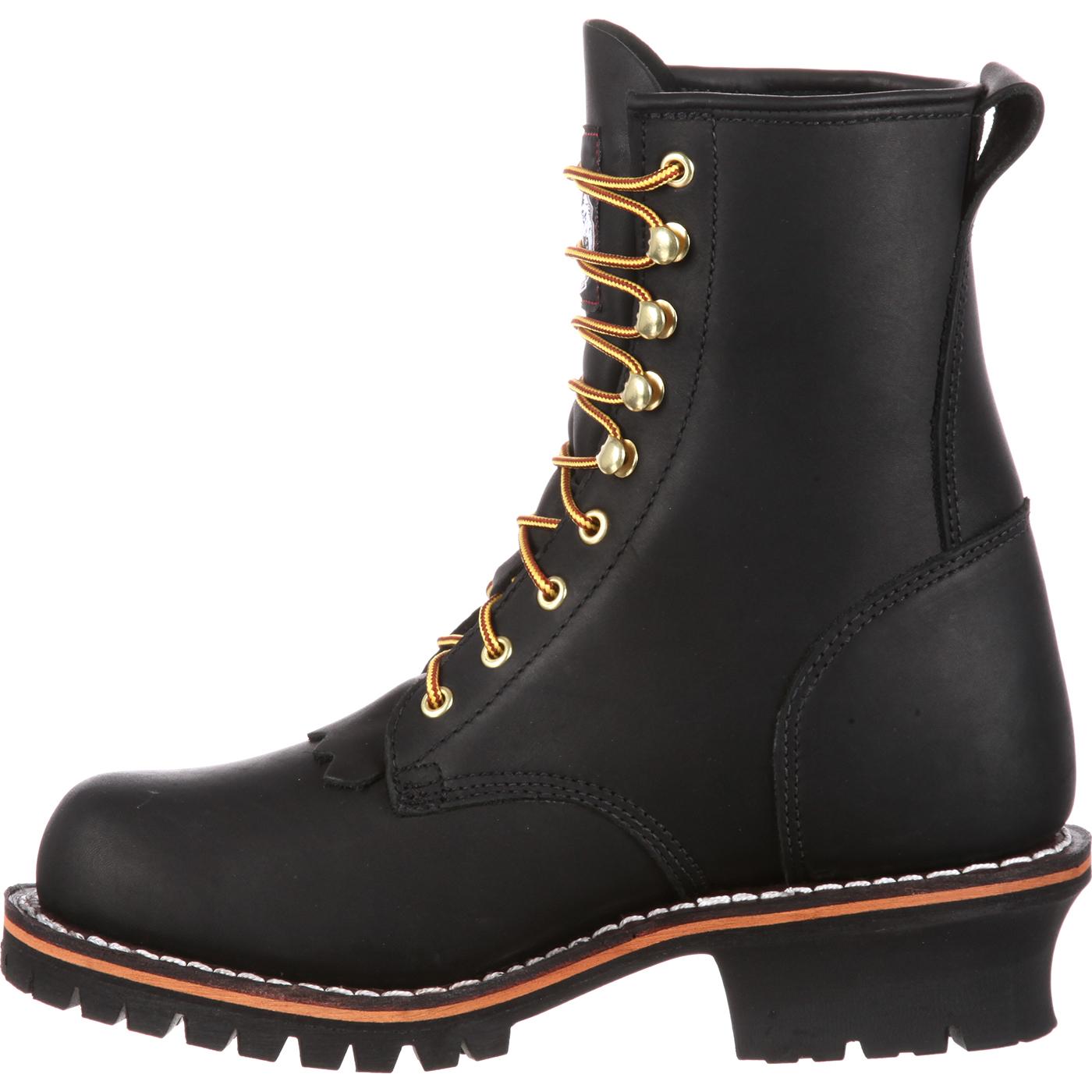 logger boots for s 8 quot black logger work boots boot style g8100 logger boots for s 8 quot black logger work boots boot style g8100