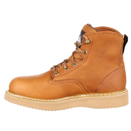 wedge steel toe work boots