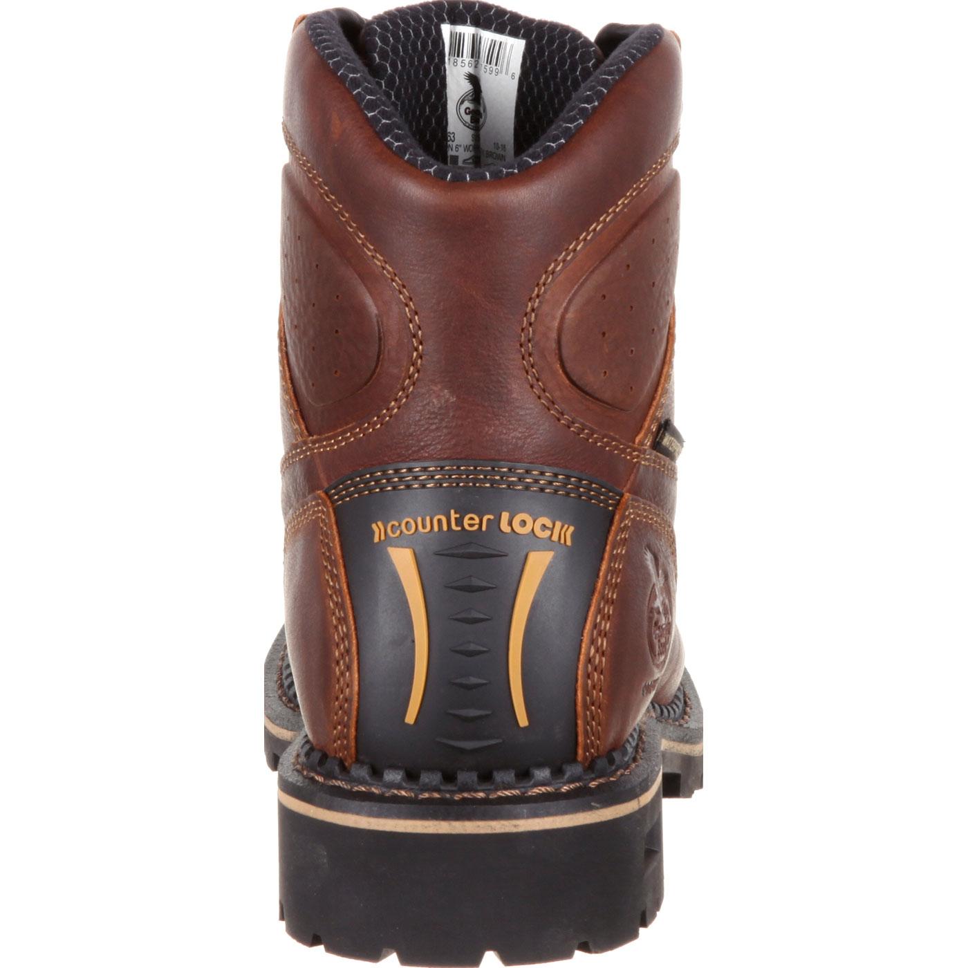 men's georgia comfort core composite toe waterproof logger work boots