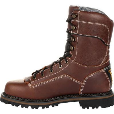 Georgia Boot AMP LT Logger Composite Toe Waterproof 400G Insulated Work Boot, , large