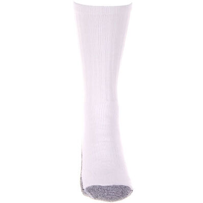 Georgia Boot Reinforced Crew Sock, WHITE, large