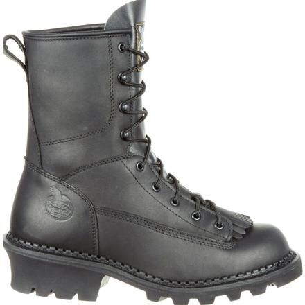 Georgia Boot Black Logger Work Boot