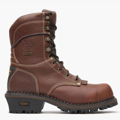 Georgia Boot AMP LT Logger Composite Toe Waterproof Work Boot, , large