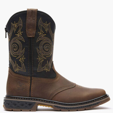 Georgia Boot Carbo-Tec LT Big Kids Pull-On Saddle Boot, , large