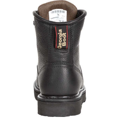 Georgia Boot Black Wedge Work Boot, , large