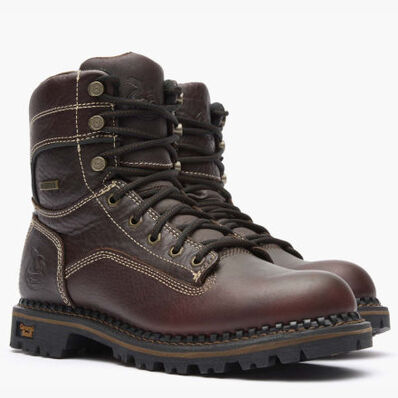 Georgia Boot AMP LT Logger Women's Waterproof Low Heel Logger Boot, , large