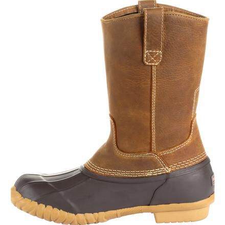 Slip On Duck Boots GB00414 Purchase the Marshland Pull On Duck Boots with an Alloy Toe Georgia Boot