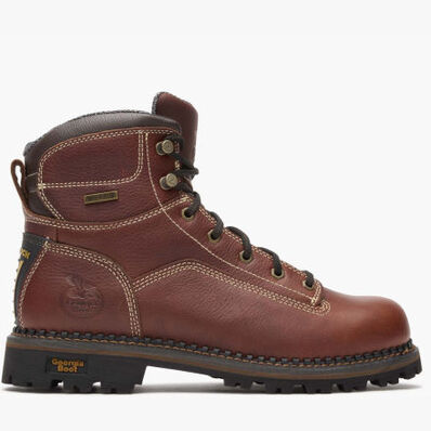 Georgia Boot AMP LT Logger Low Heel Waterproof Work Boot, , large