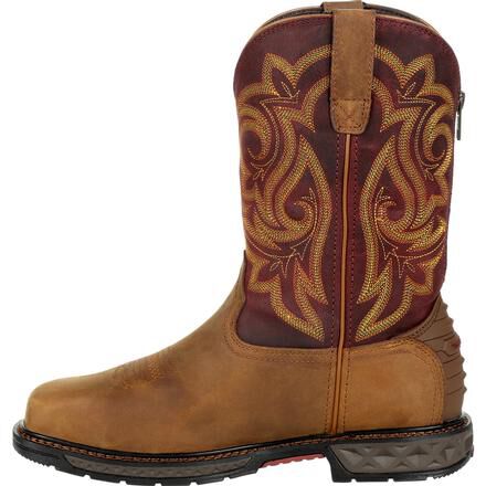 georgia boots steel toe black