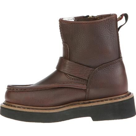 Georgia Boot Kids Side Zip Wellington Boot with strap