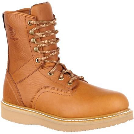 tan steel toe work boots