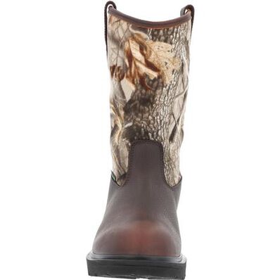 Georgia Boot Farm and Ranch Waterproof Camo Pull-On Boot, , large