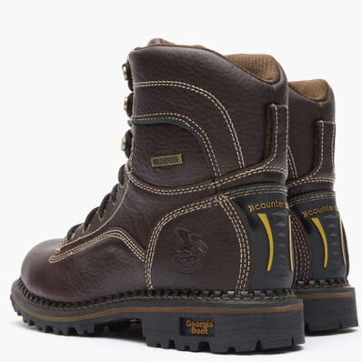 Georgia Boot AMP LT Logger Women's Waterproof Low Heel Logger Boot, , large