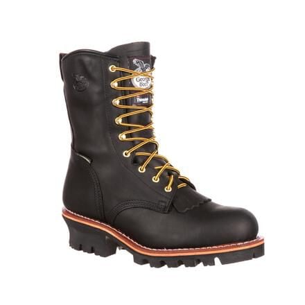 waterproof steel toe logger boots