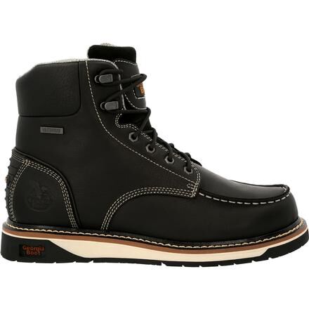 Black wedge shop boots mens