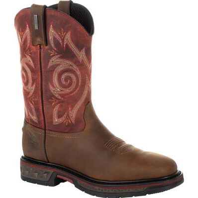 Georgia Boot Carbo-Tec LT Waterproof Pull-on Work Boot, , large