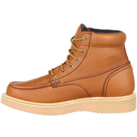 moc toe wedge work boots