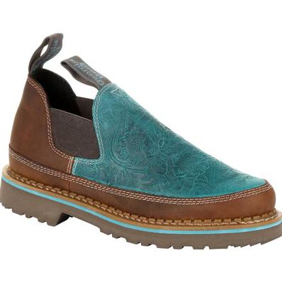 Georgia Giant Women's Teal Floral Embossed Romeo, , large