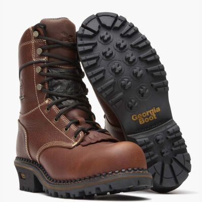 Georgia Boot AMP LT Logger Composite Toe Waterproof Work Boot, , large