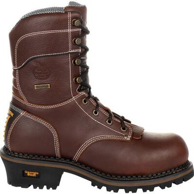 Georgia Boot AMP LT Logger Composite Toe Waterproof 600G Insulated Work Boot, , large