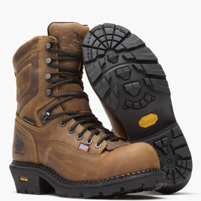 Georgia Boot USA Logger Composite Toe Waterproof Work Boot, , large