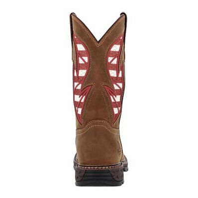 Georgia Boot Carbo-Tec FLX 11" Patriotic Alloy Toe Pull-On Work Boot, , large