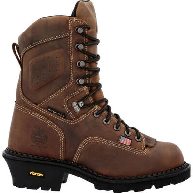 Georgia Boot USA Logger Composite Toe Waterproof Work Boot, , large