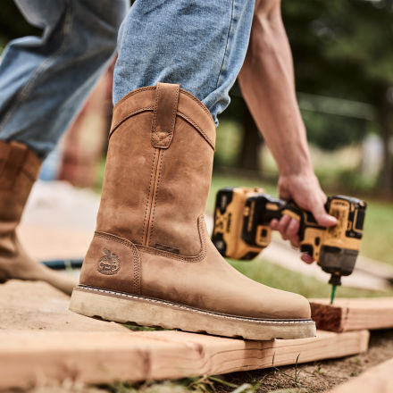 Georgia boots slip on sales