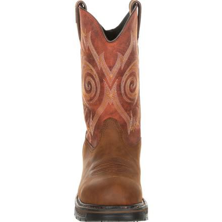 Georgia boots with zipper top