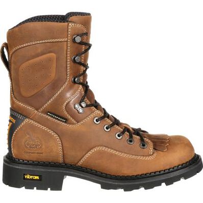 Georgia Boot Comfort Core Waterproof Low Heel Logger Work Boot, , large