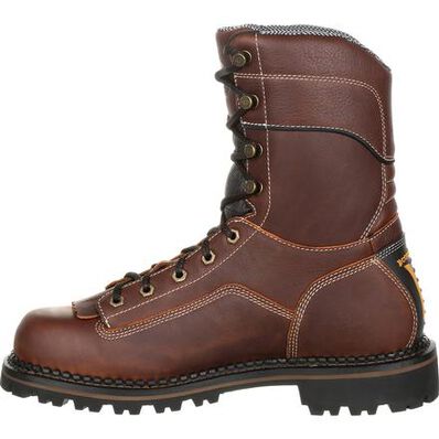 Georgia Boot AMP LT Logger Composite Toe Low Heel Waterproof Work Boot, , large