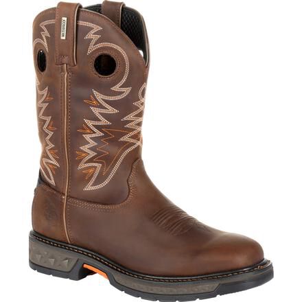 georgia slip on work boots