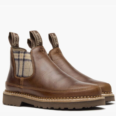 Georgia Boot Women's Plaid Chelsea Romeo Shoe, , large
