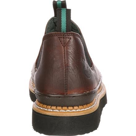 Men's Slip-On Brown Leather Romeo Work Shoe