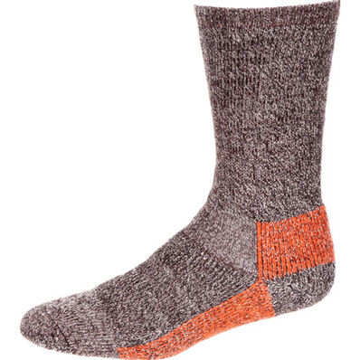 Georgia Boot Merino Lambs Wool Crew Sock, Mocha, large