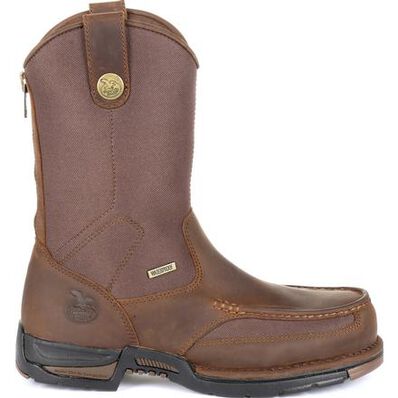 Georgia Boot Athens Waterproof Pull On Work Boot, , large