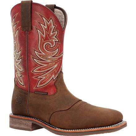 Safety toe cowboy work boots best sale