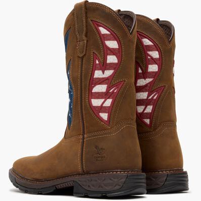 Georgia Boot Carbo-Tec FLX 11" Patriotic Alloy Toe Pull-On Work Boot, , large