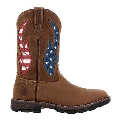 Georgia Boot Carbo-Tec FLX 11" Patriotic Alloy Toe Pull-On Work Boot, , large