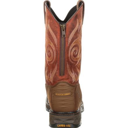 Georgia boots with zipper top
