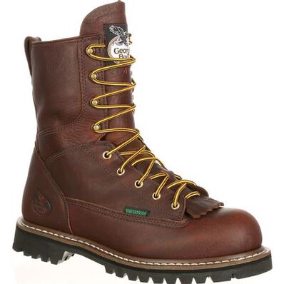 Georgia Boot Steel Toe Waterproof Lace-To-Toe Work Boot, , large