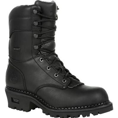 georgia boot amp lt logger low heel waterproof work boot