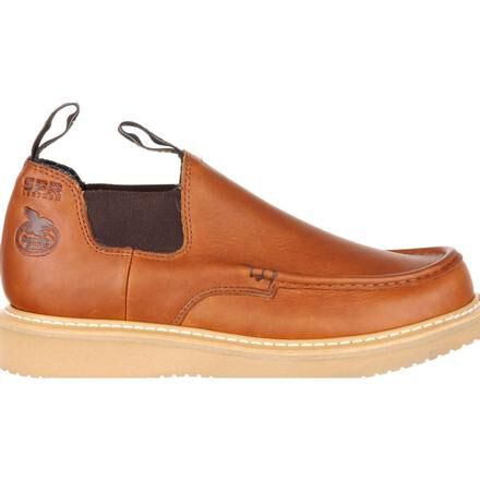 Georgia Boot Men s Slip on wedge sole romeo work shoe