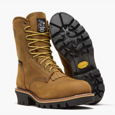 Georgia Boot Steel Toe GORE-TEX® Waterproof 400G Insulated Logger Boot, , large