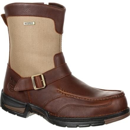 side zip wellington work boots