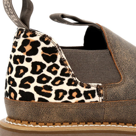 【メール便無料】 Georgia Shoe Romeo Leopard & Brown Women's Boot 靴